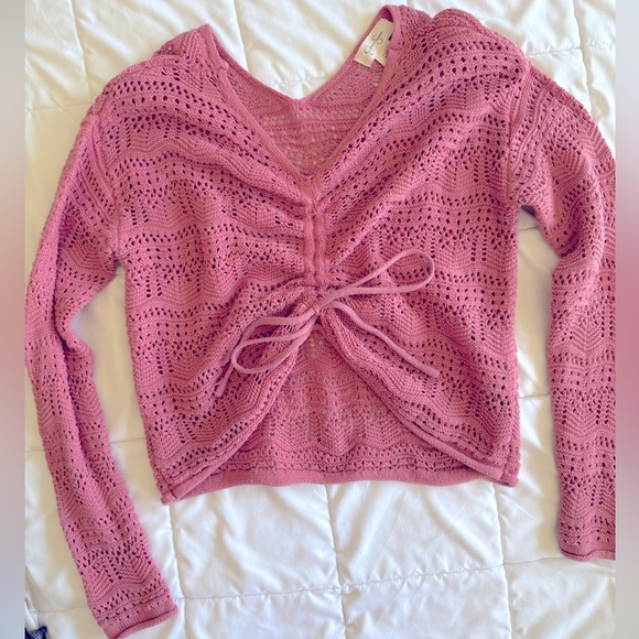 Jessica Simpson women’s pink short Sweater - Picture 4 of 5